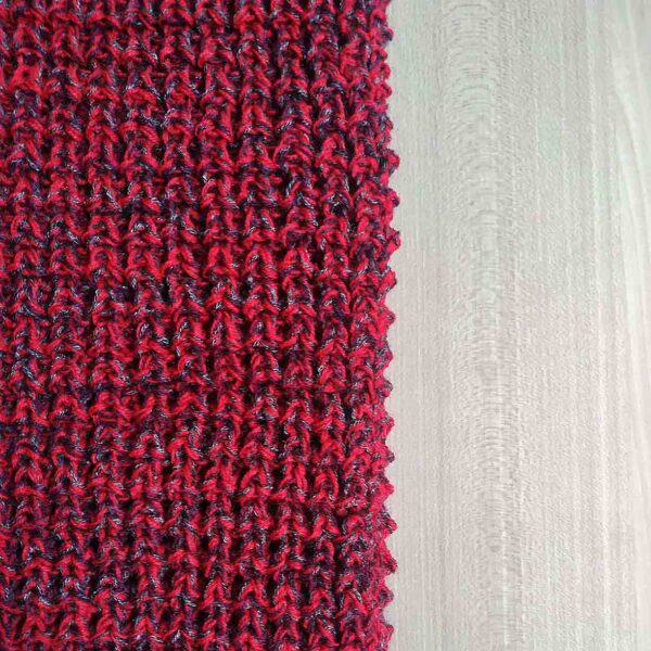 Cuello punto inglés rojo tex web