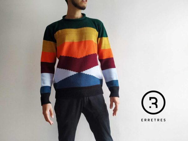1RD-M Saco rayas dispares multicolor web